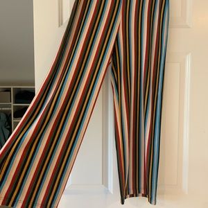 Colored striped pants